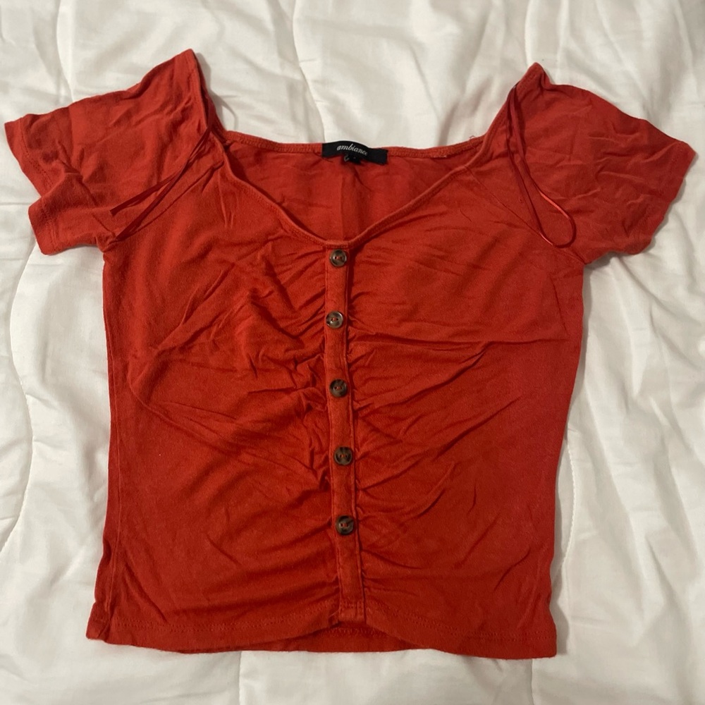 Beautiful orange crop top/ size S/ great condition